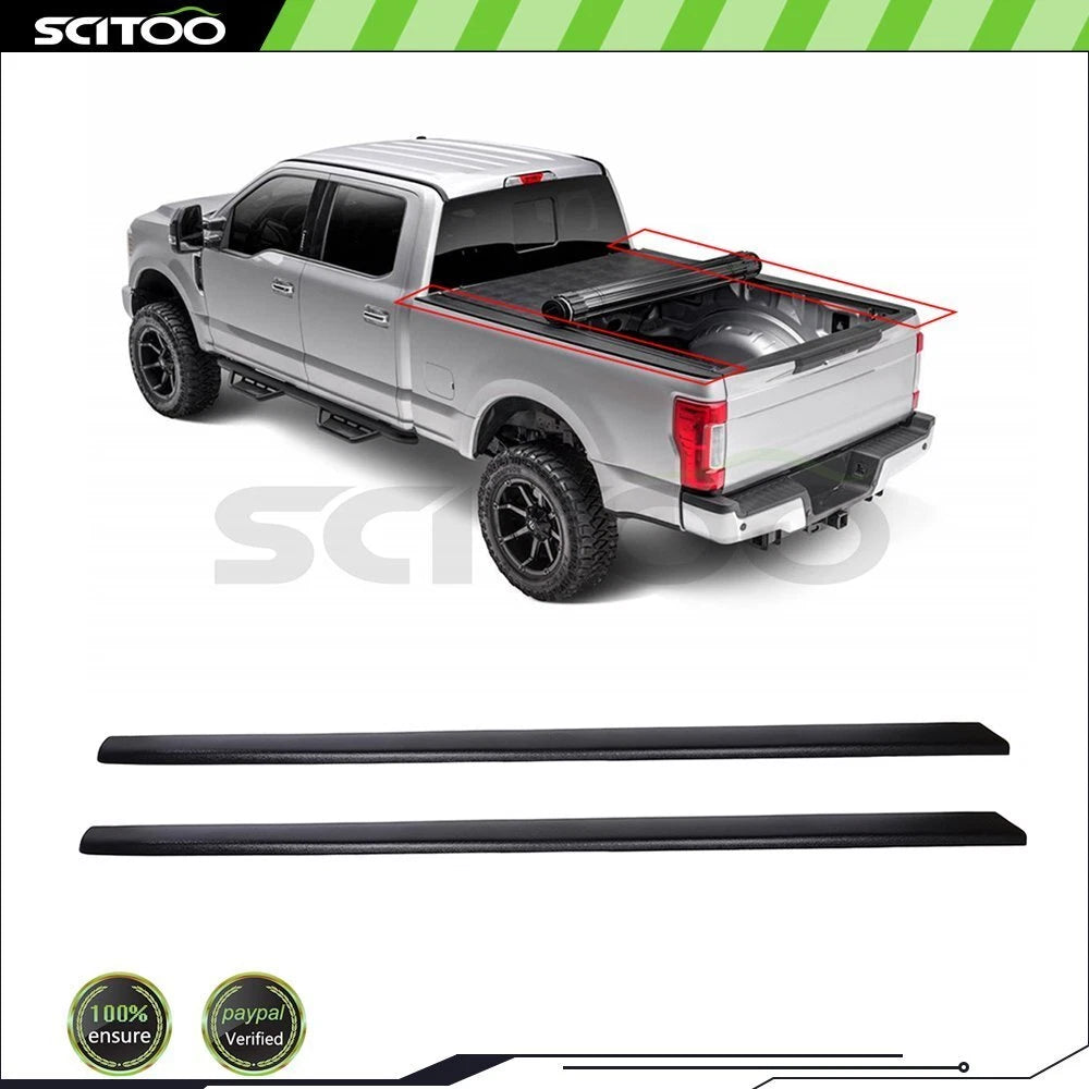 2X Bed Rail Caps for Chevrolet Silverado 1500 2500 HD (2001–2006) Black