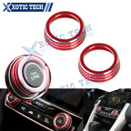 Aluminum Center Console AC Switch Ring Cover Trim for Honda Civic (2016–2021)