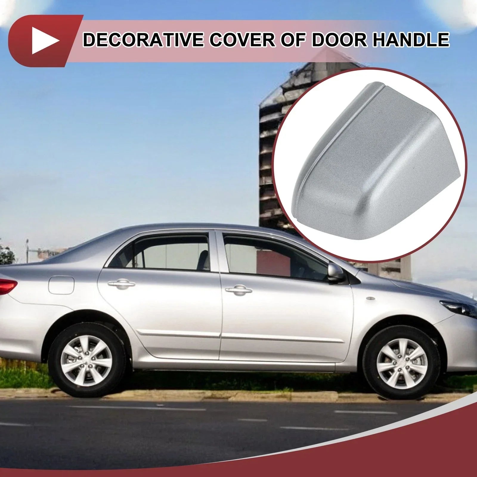 Rear Right Exterior Door Handle for Honda Accord MK10 (2018-2020) Silver ABS