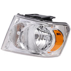 Headlight for Dodge Durango (2007–2009) Left Chrome Housing with Bulb