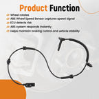 2X ABS Wheel Speed Sensor for Jeep Cherokee (2014–2020) 68141887AB