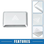 Dashboard Hazard Button Cover Trim for Honda Civic (2022–2023) Aluminum Silver Tone