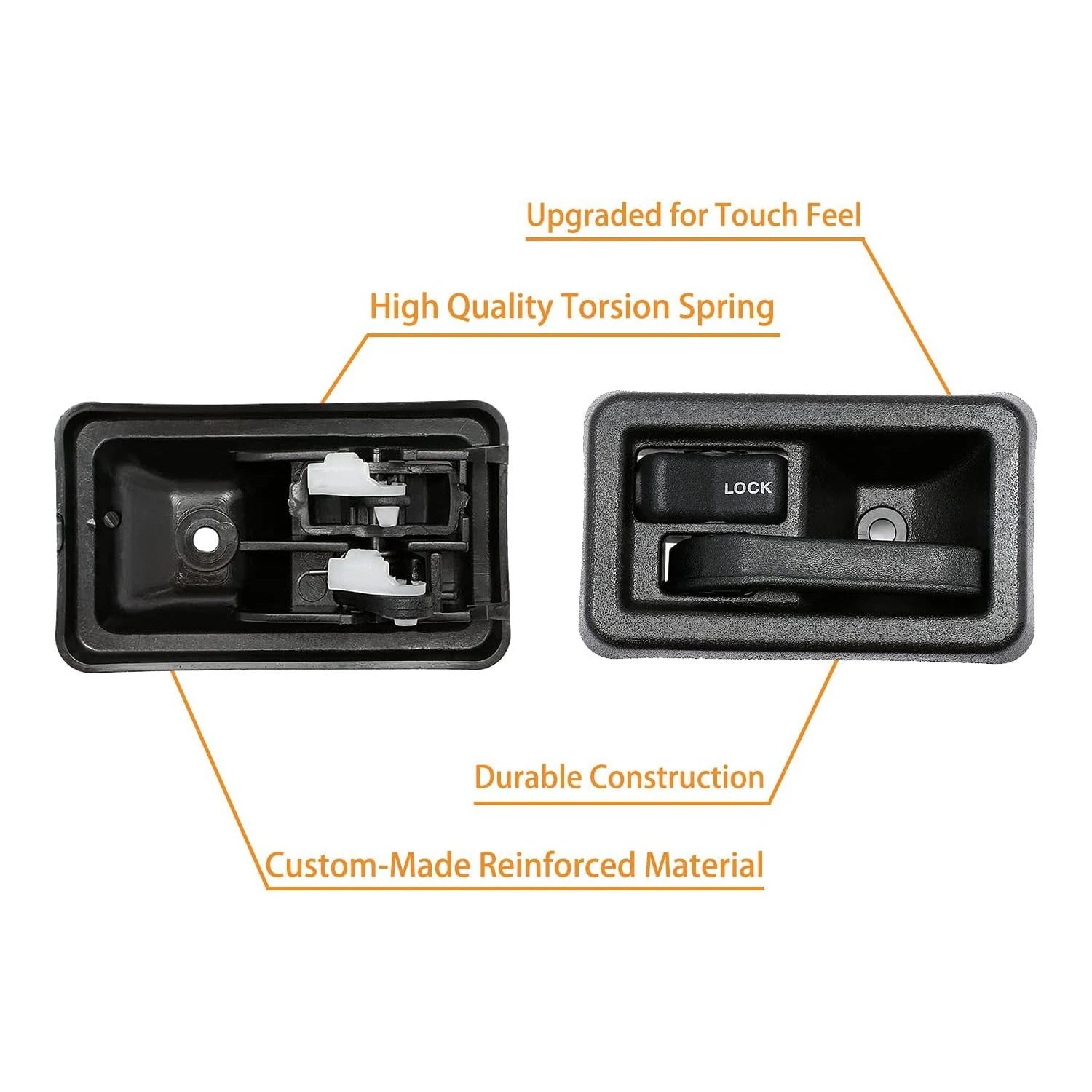 Interior Door Handle Kit for Jeep Wrangler YJ TJ (1987-2006)