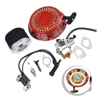 Replacement Service Kit for - Carburetor Gaskets, Ignition Coil, Recoil Starter