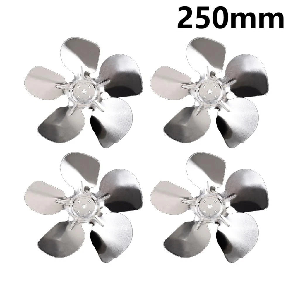 Set of 4 Cooling Fan Blades for Refrigerator Motor (150-250mm)