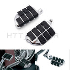 Chrome Dually Foot Rest Pegs for Harley Touring Electra Glide Softail Dyna