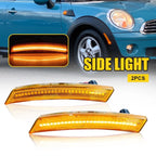 Front Amber LED Side Marker Fender Light for Mini Cooper R55 R57 R58 R60 R59