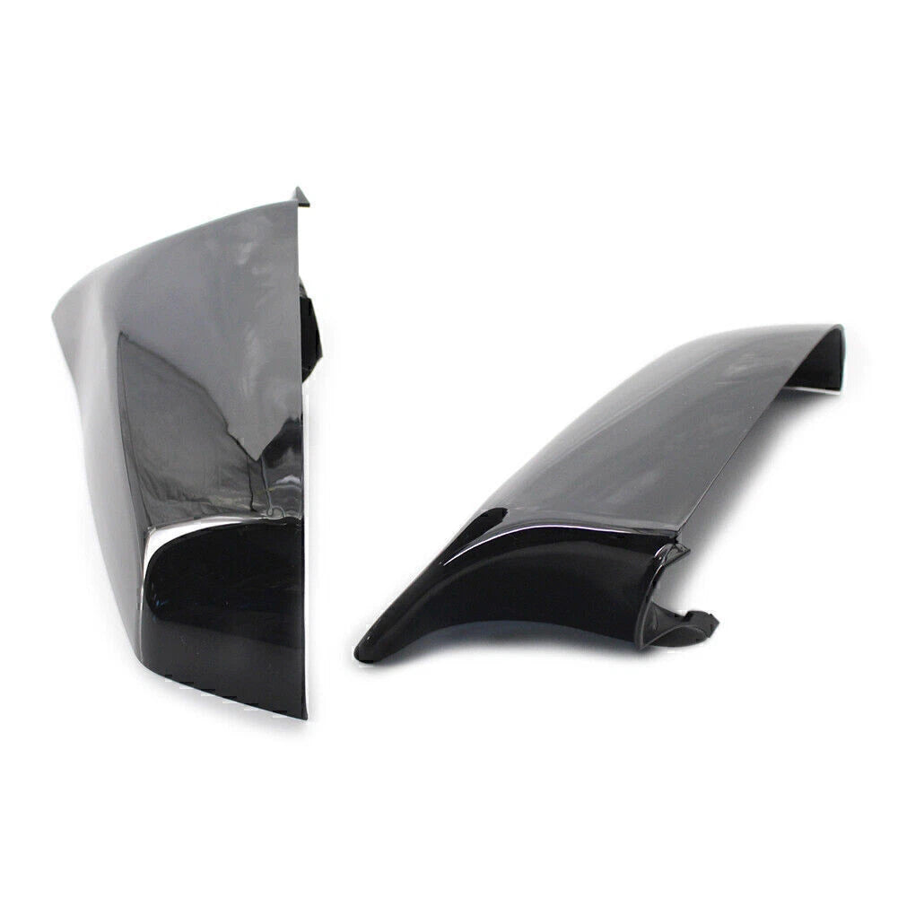 2X Glossy Black Rear View Mirror Cover Trim for BMW 5 Series (E60, F10, F01, F02, E63)