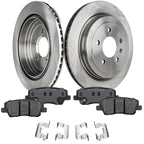 Rear Brake Disc Rotors and Pads Kit for Cadillac ATS (2013–2019)