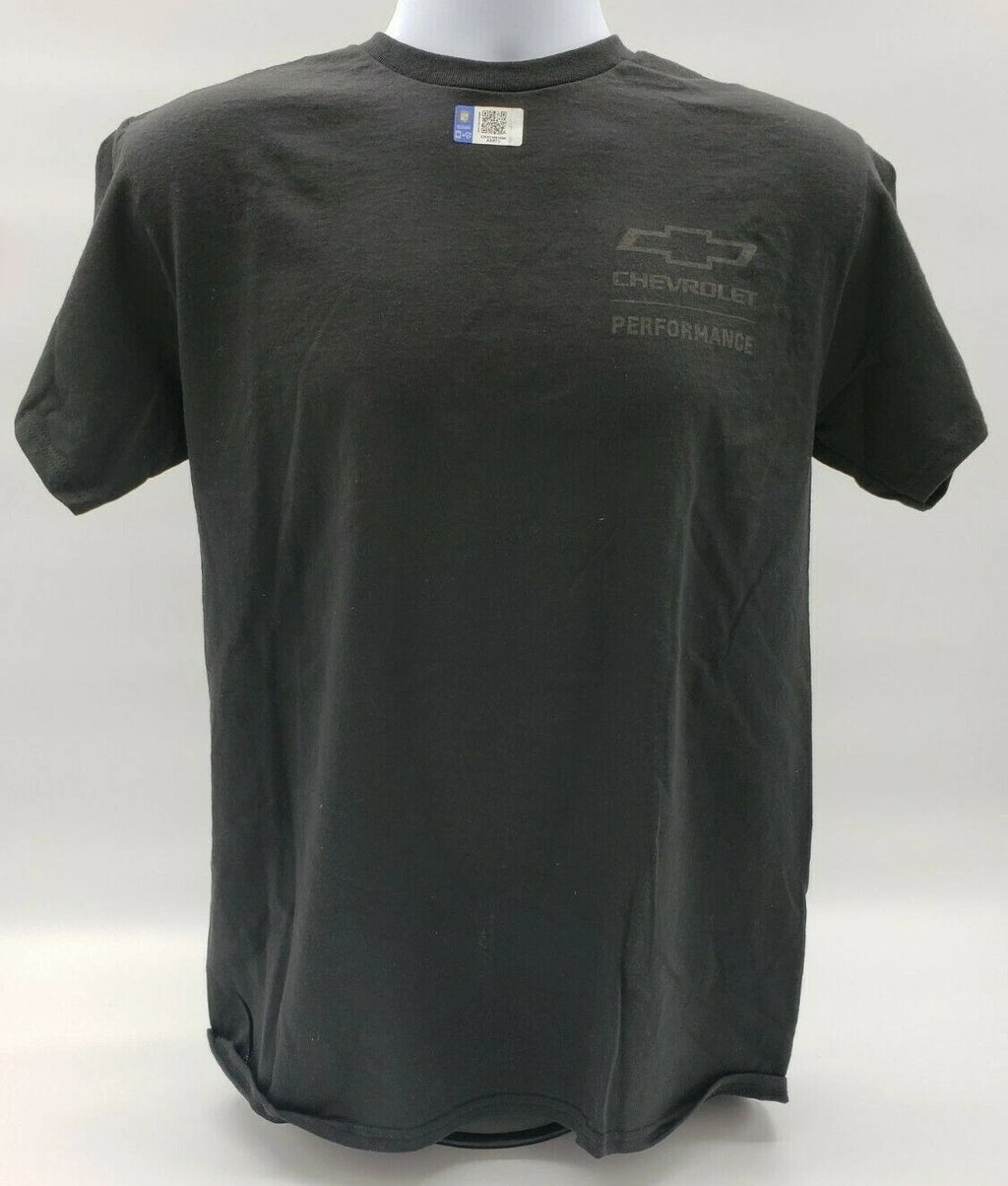 Chevrolet Performance Black T-Shirt w Gray Script Logo for Corvette (2020–2026)