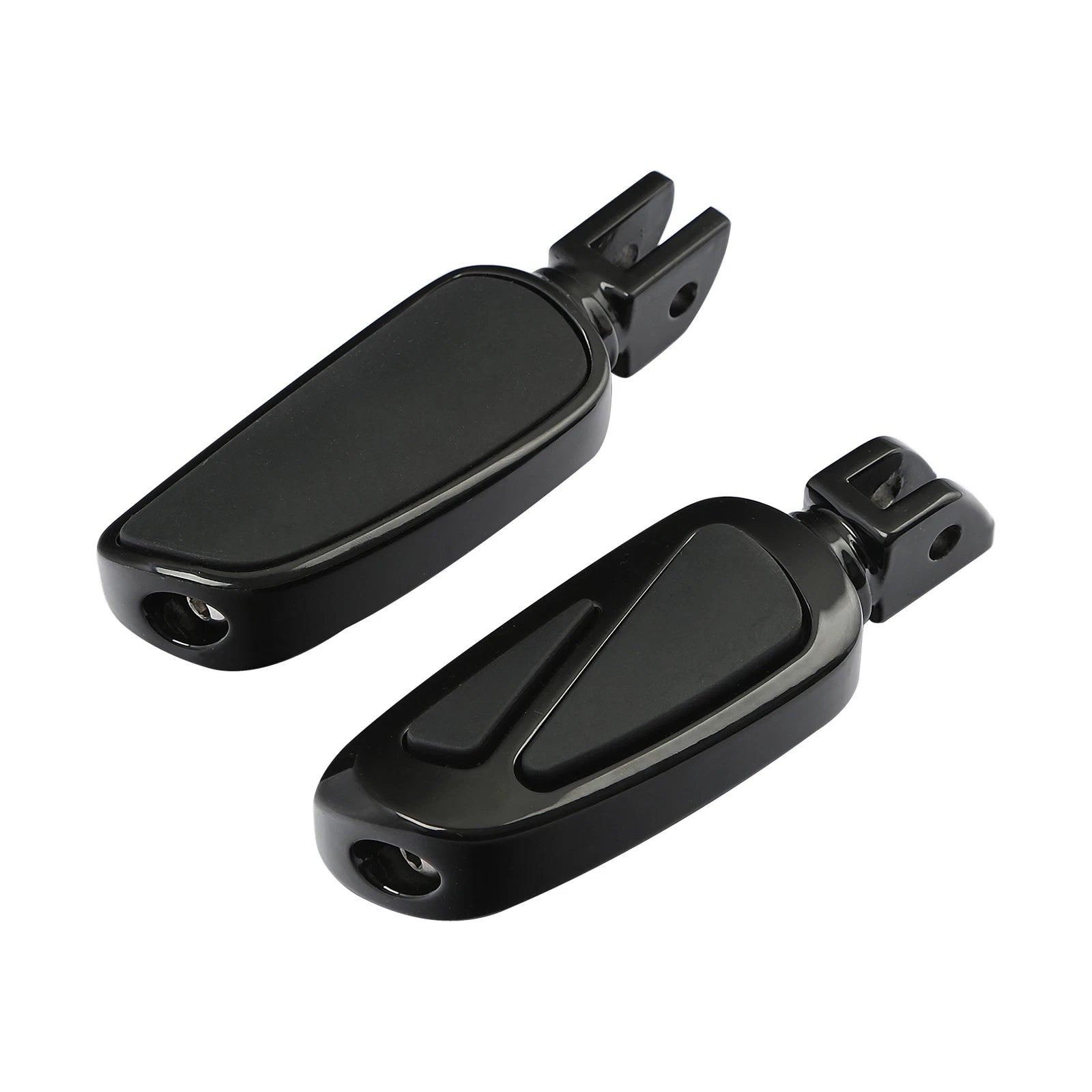 Black Footpegs Footrest for Harley Softail FLSB FXBB FXBR FXBRS (2018–2023)