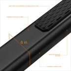 6" Aluminum Tubular Running Boards for Jeep Gladiator (2020–2024)
