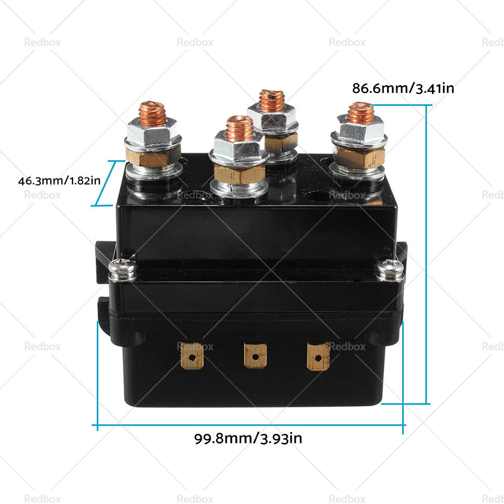 500A 12V HD Electric Contactor Winch Solenoid for 4x4 Recovery