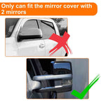 Pair Tow Mirror Cap Covers for Chevy Silverado GMC Sierra (2014-2019)