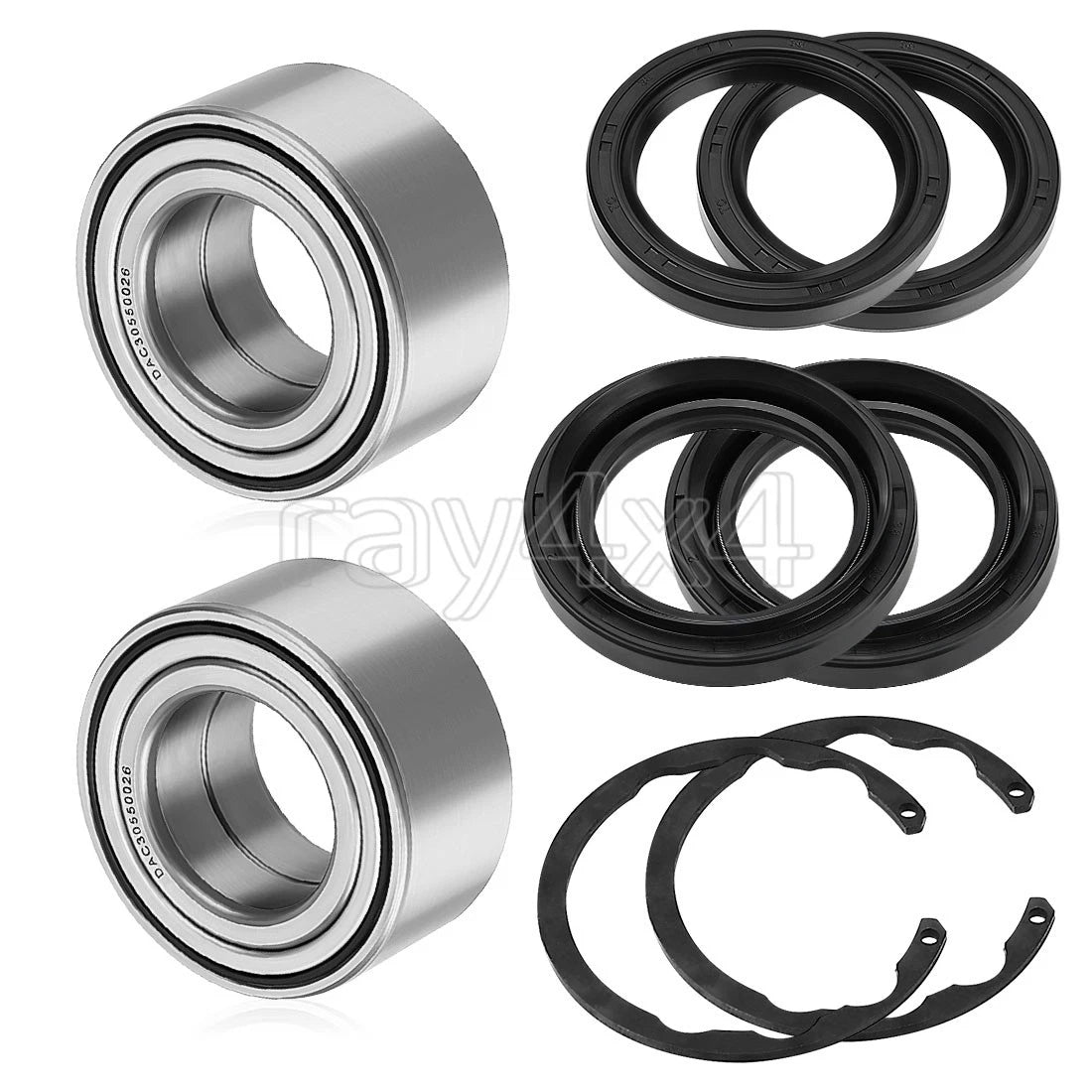 2X Front Wheel Bearings & Seals Kit for Kawasaki Bayou 400 (1993–1999) 92045-1222