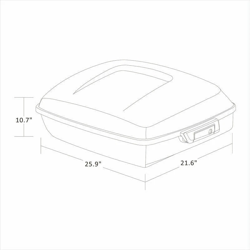 Chopped Trunk Backrest for Harley Street Road Glide King (2014–Present)