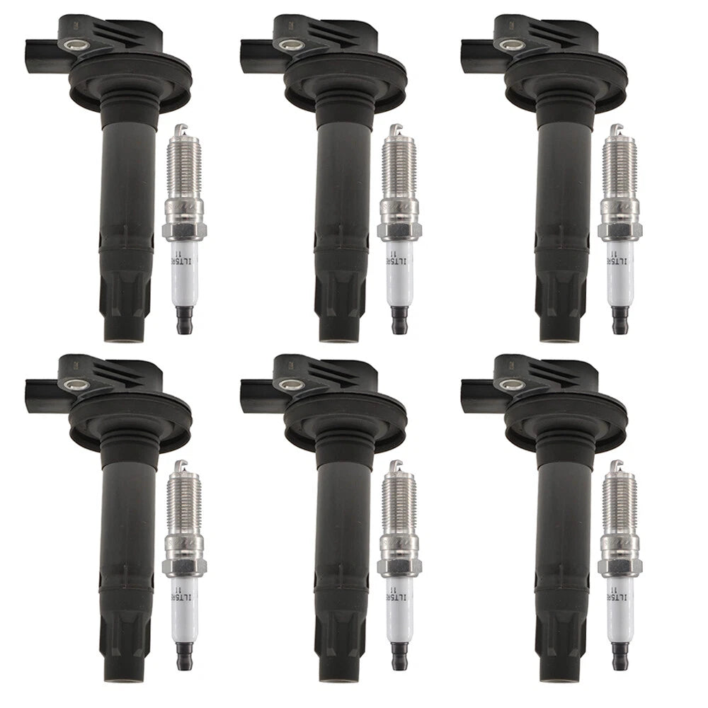 6X Ignition Coil + Iridium Spark Plugs for Ford F150 Fusion Taurus (2011–2014)