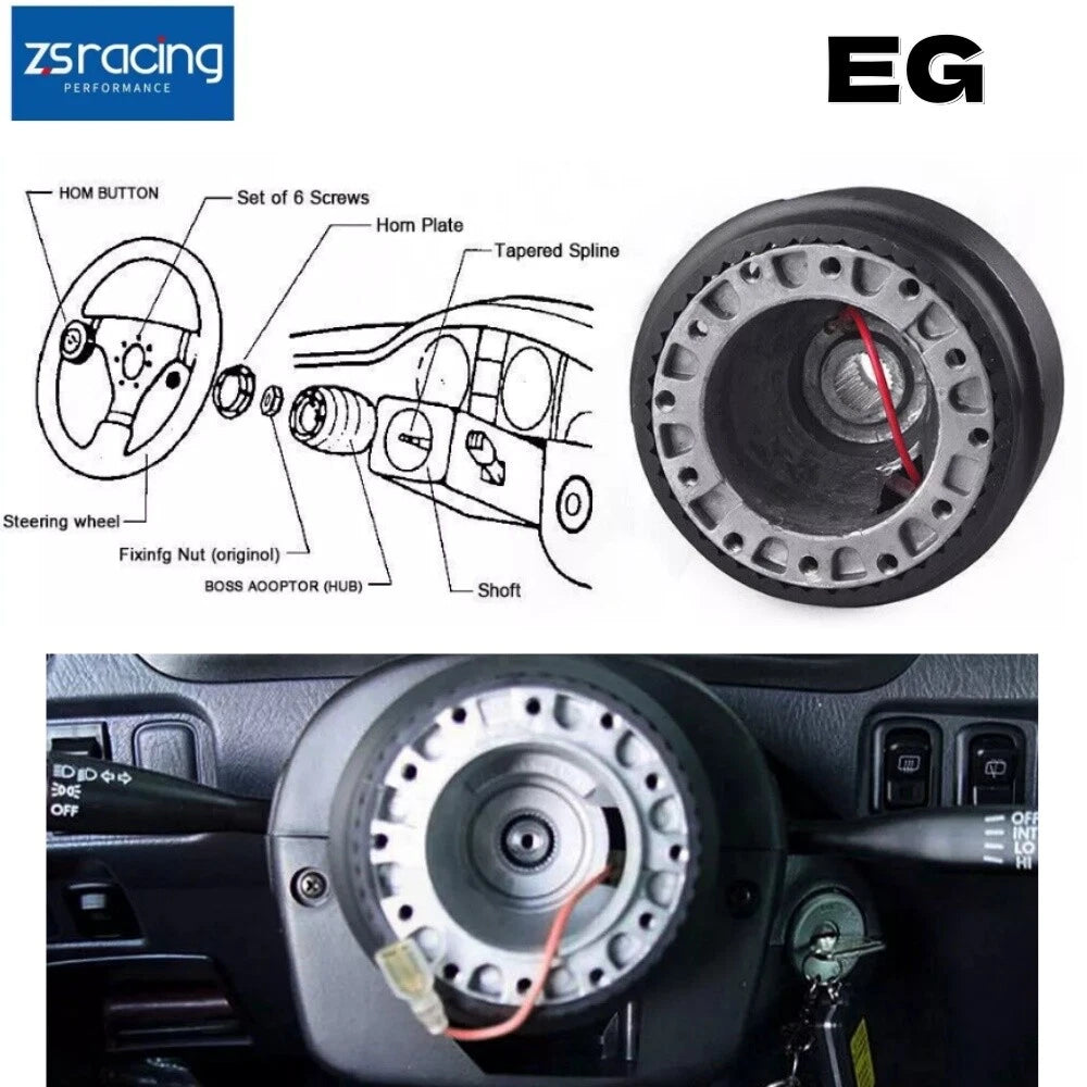 Steering Wheel Hub Adapter for Honda Civic (1992–1995)