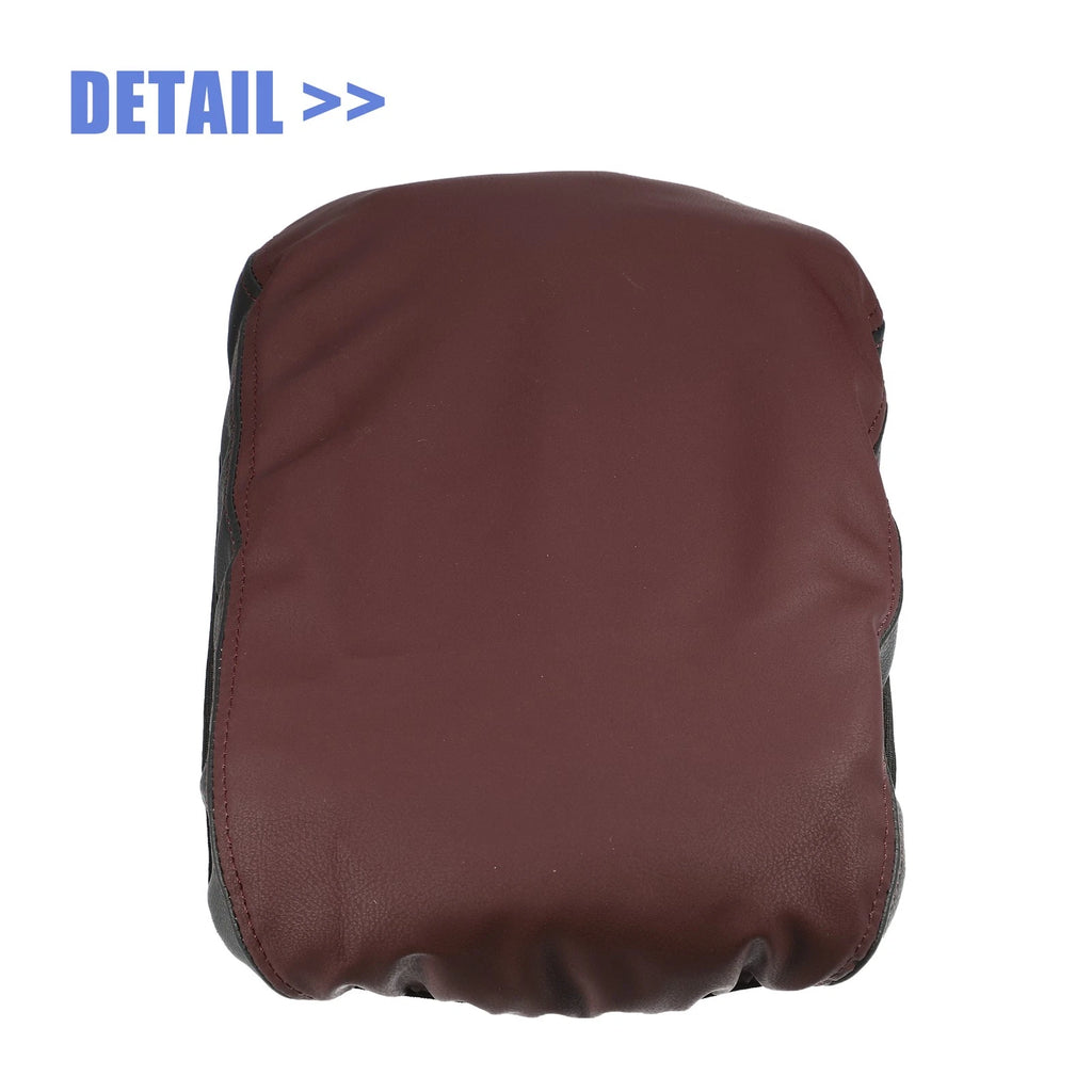 Center Armrest Cover for Lexus NX250 (2022–2023) Red Black Red Stitches 724117443559