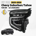 Full LED Headlight for Chevy Suburban/Tahoe (2025–2026) Driver Side