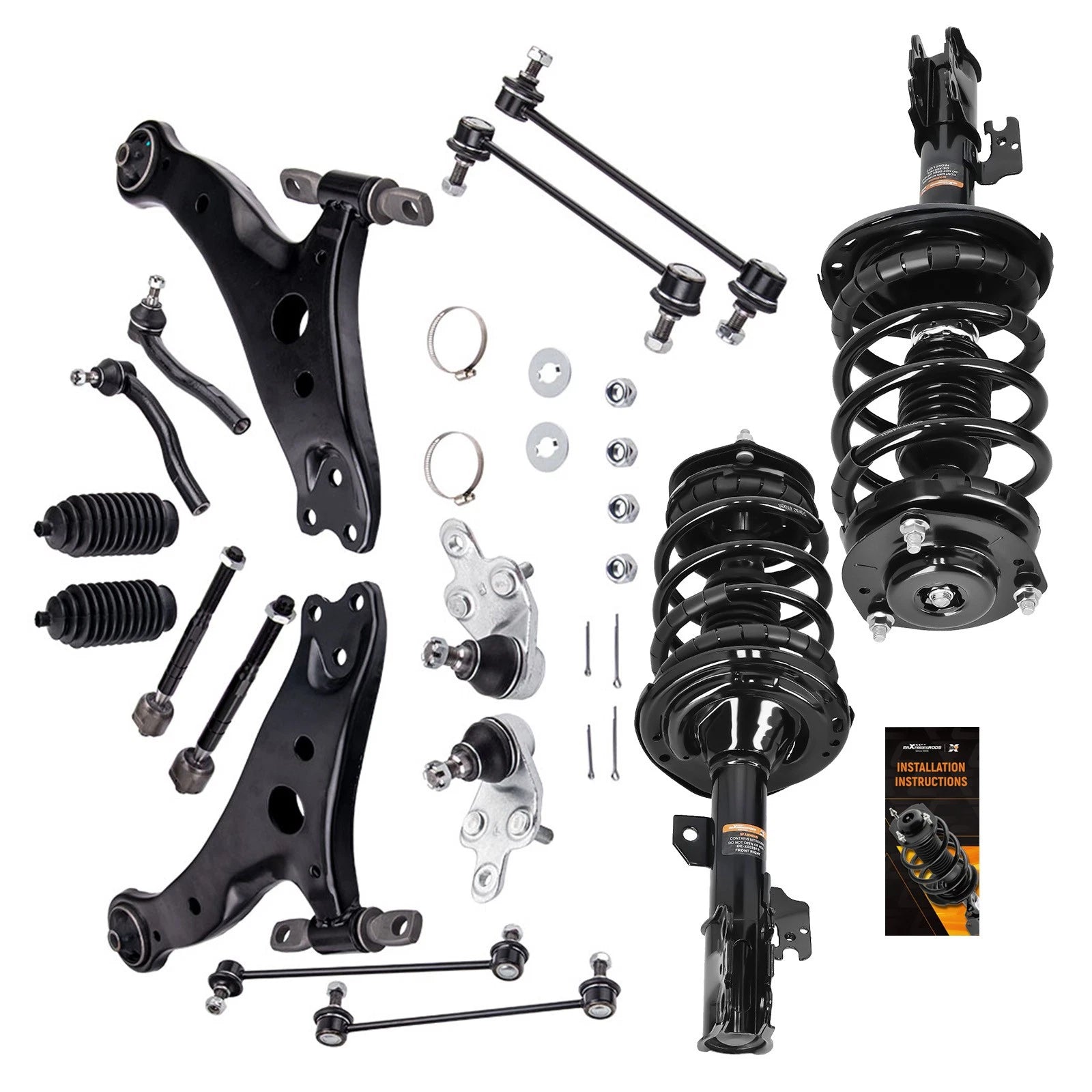 Front Rear Struts Control Arms Sway Bar Links for Toyota Camry (2007–2011)