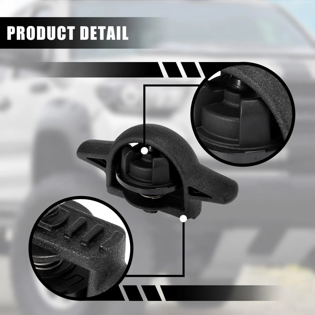 2pcs Tie-Down Bed Cargo Cleat for Toyota Tacoma (2005–2020) PT278-35112 Black
