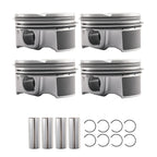 Set of 4 Piston & Rings for Hyundai Elantra, Kia Soul, Forte (2014–2020)