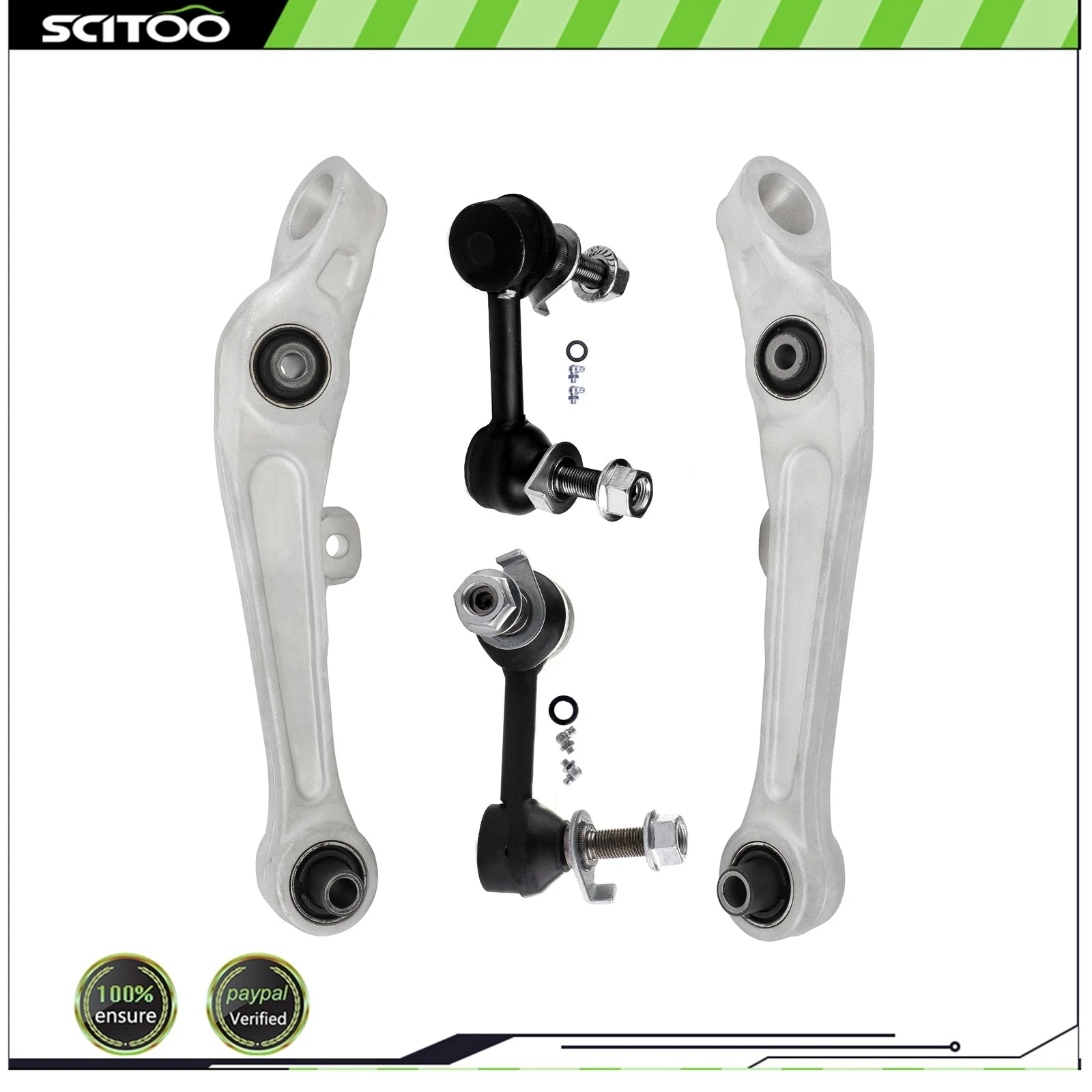 Set of 4 Front Lower Control Arm Sway Bar End for Infiniti G35 (2003–2006)