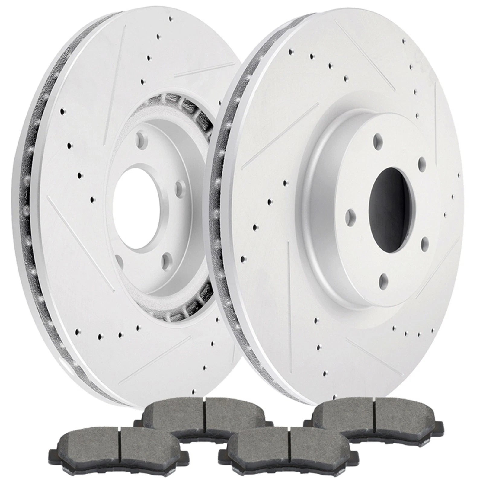 Front Ceramic Brake Pads and Rotors Kit for Nissan Maxima (2010–2014, 2016)