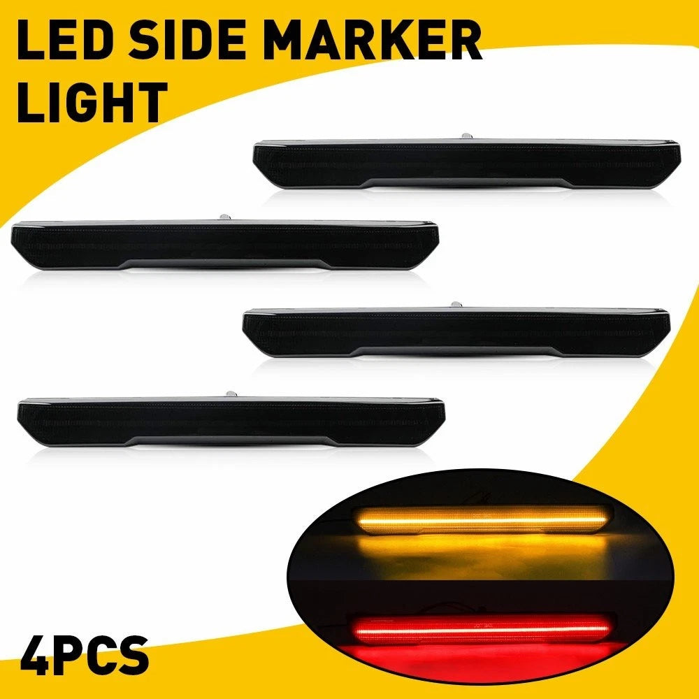 4X LED Side Marker Light Lamps for GMC Sierra 2500 3500 (2020–2022)