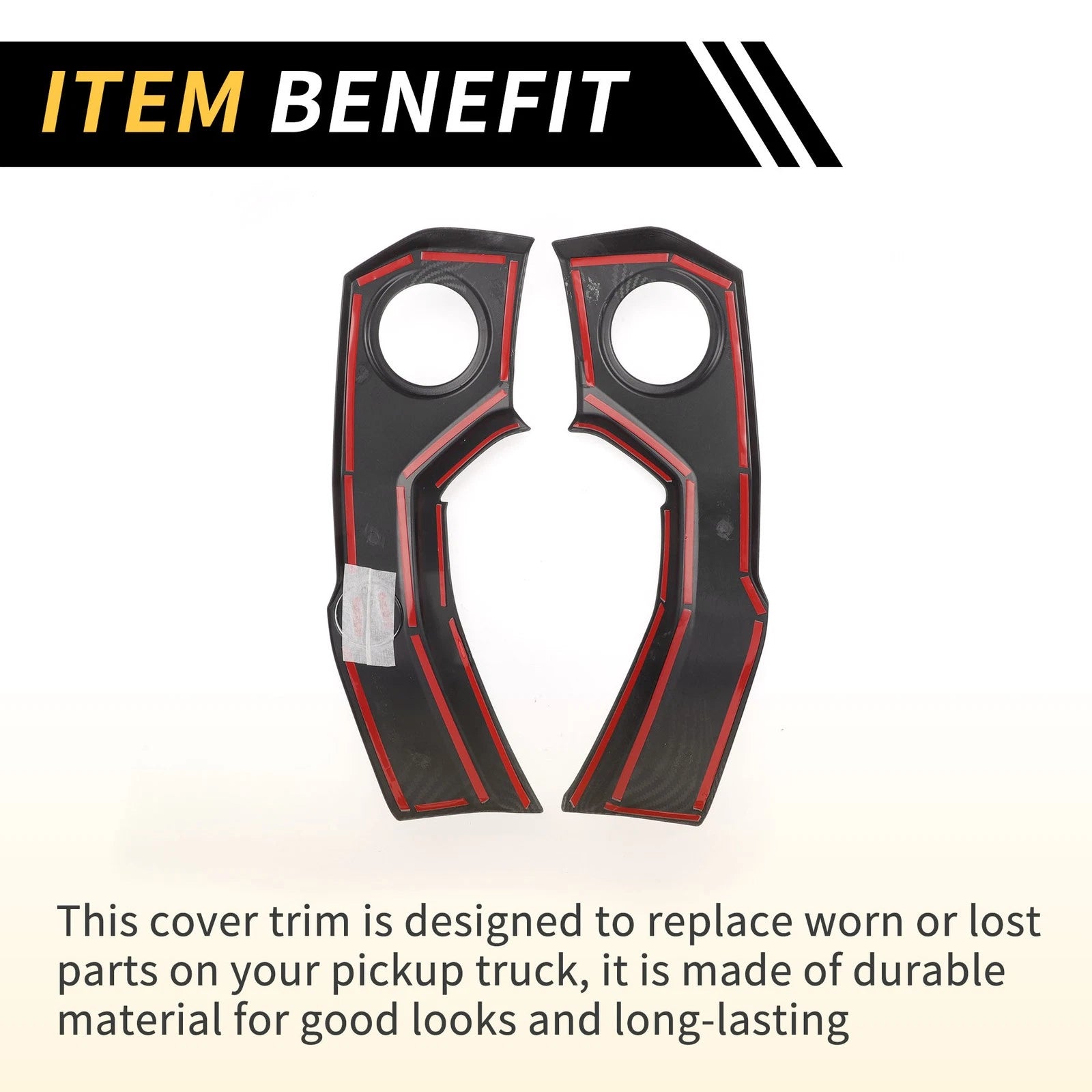Set of 2 Carbon Fiber A/C Air Outlet Cover Trims for Toyota Tundra (2014–2021)