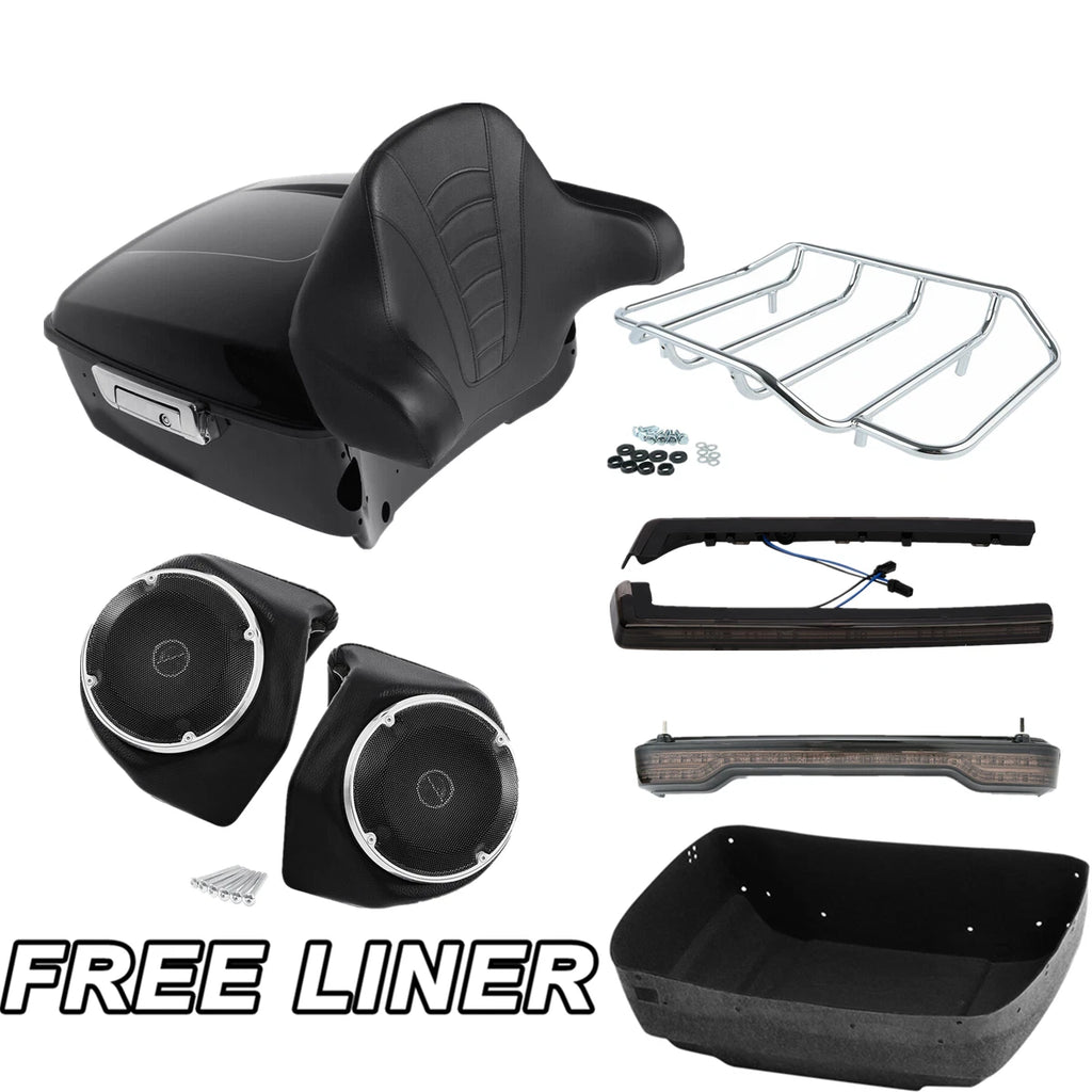 LED Trunk Rack Pad Speaker for Harley Touring (2014–2025)