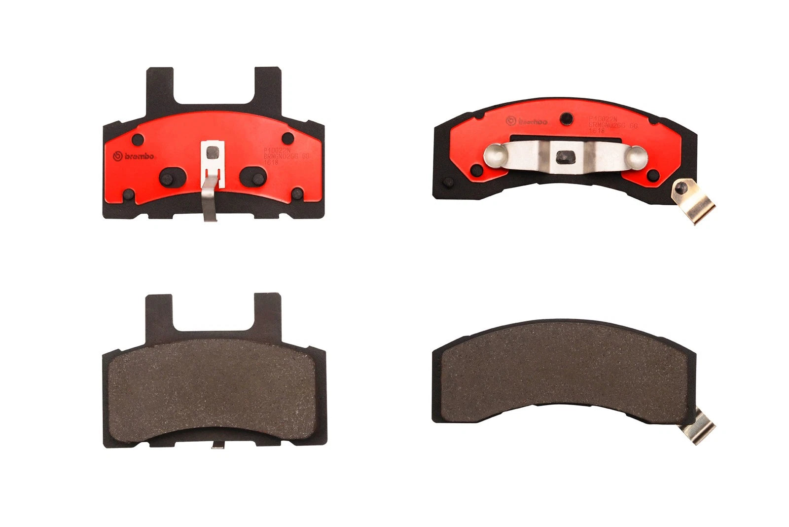 Set of 4 Brembo NAO Ceramic Brake Pads for Chevrolet Dodge GMC