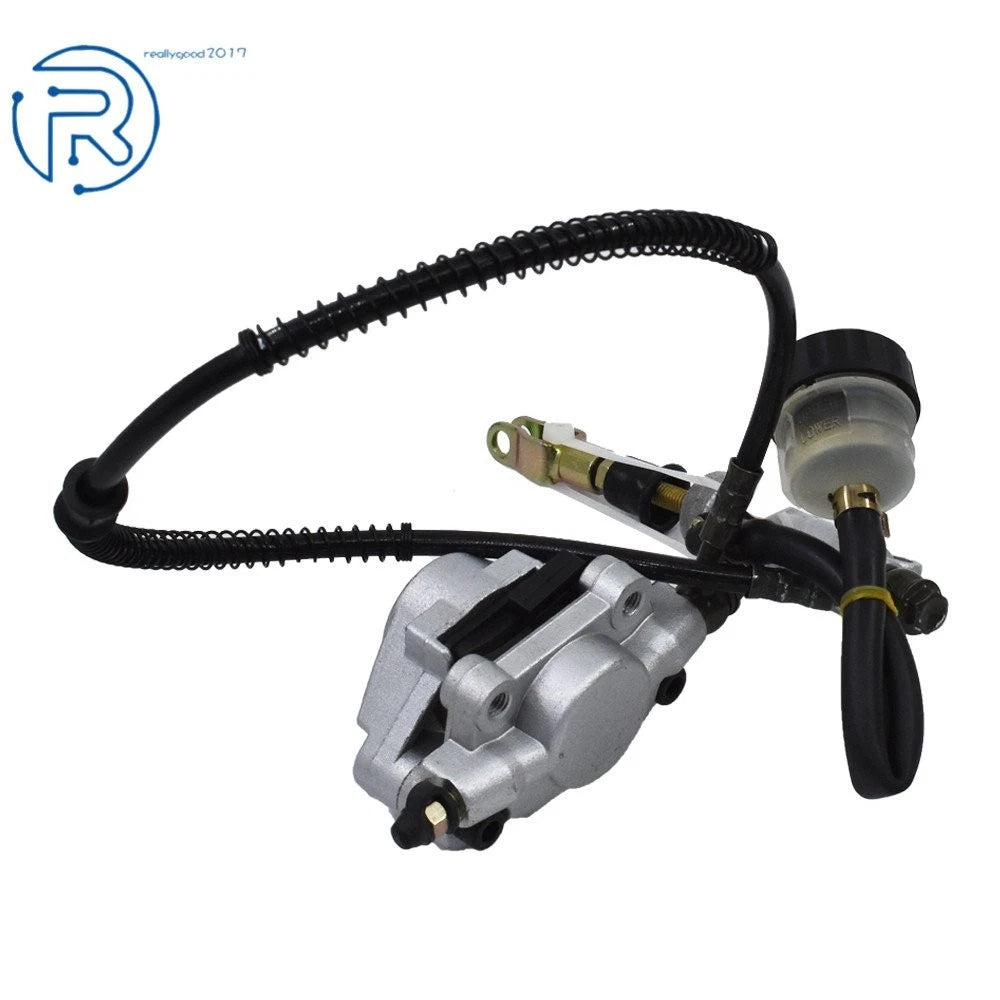 Hydraulic Rear Disc Brake Caliper System + Pads for Quad Dirt Bike ATV (150-250cc)