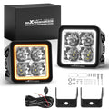 120W LED Pod Lights 3.3" Spot Beam 12000lm for Toyota 4Runner (2010–2023)
