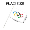 20 x 14x21cm Handheld Mini Olympic Rings Flags for Home Decoration