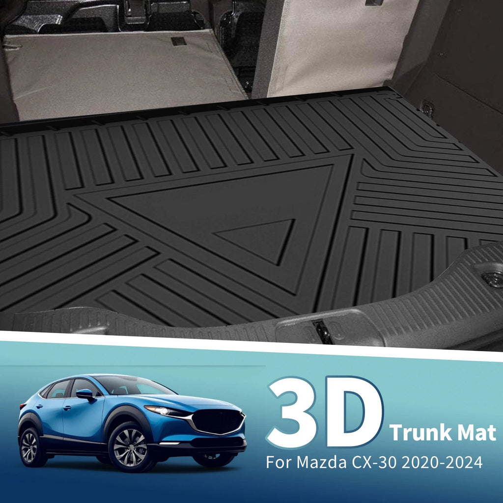 Flat Face Cargo Liner Rear Trunk Mat for Mazda CX-30 (2020–2025) TPE