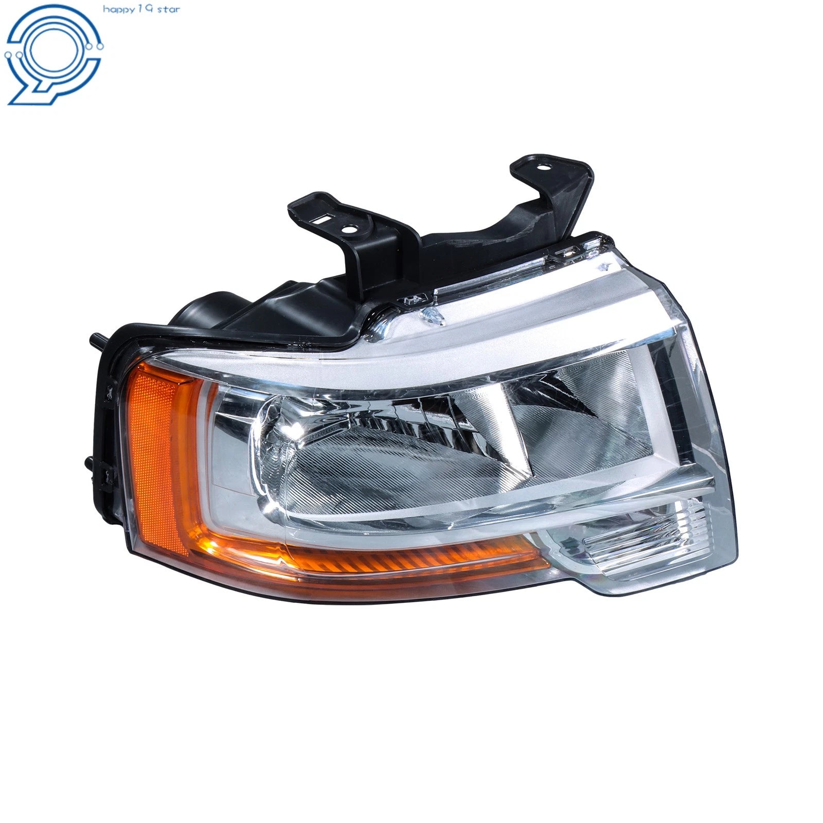 Set of 2 Chrome Halogen Headlights for Ford Expedition (2015–2017)