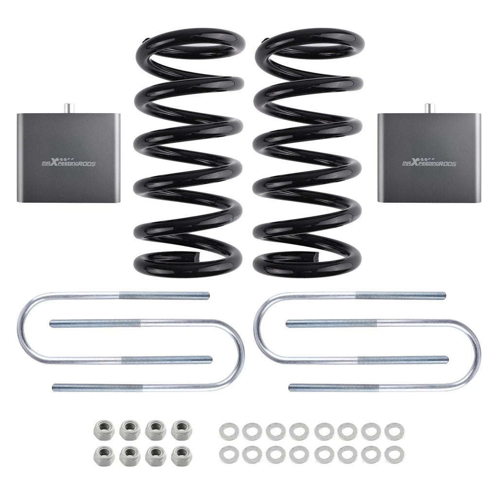 Front 3" Drop Coils & Rear 4" Blocks for Dodge Dakota 2WD (1997–2004)