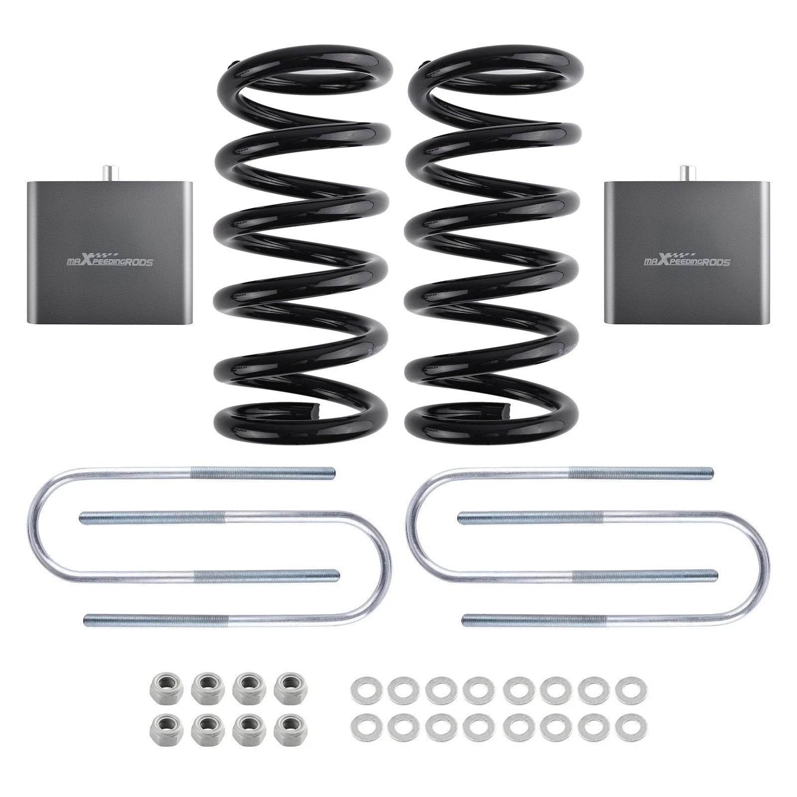 Front 3" Drop Coils & Rear 4" Blocks for Dodge Dakota 2WD (1997–2004)
