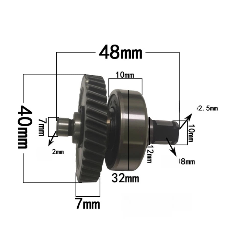Gear Assembly 38 Tooth for 12in Electric Chainsaw (Carbon Steel)