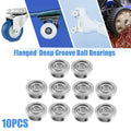 10 Pcs F683ZZ Flanged Deep Groove Ball Bearings for Various Models 