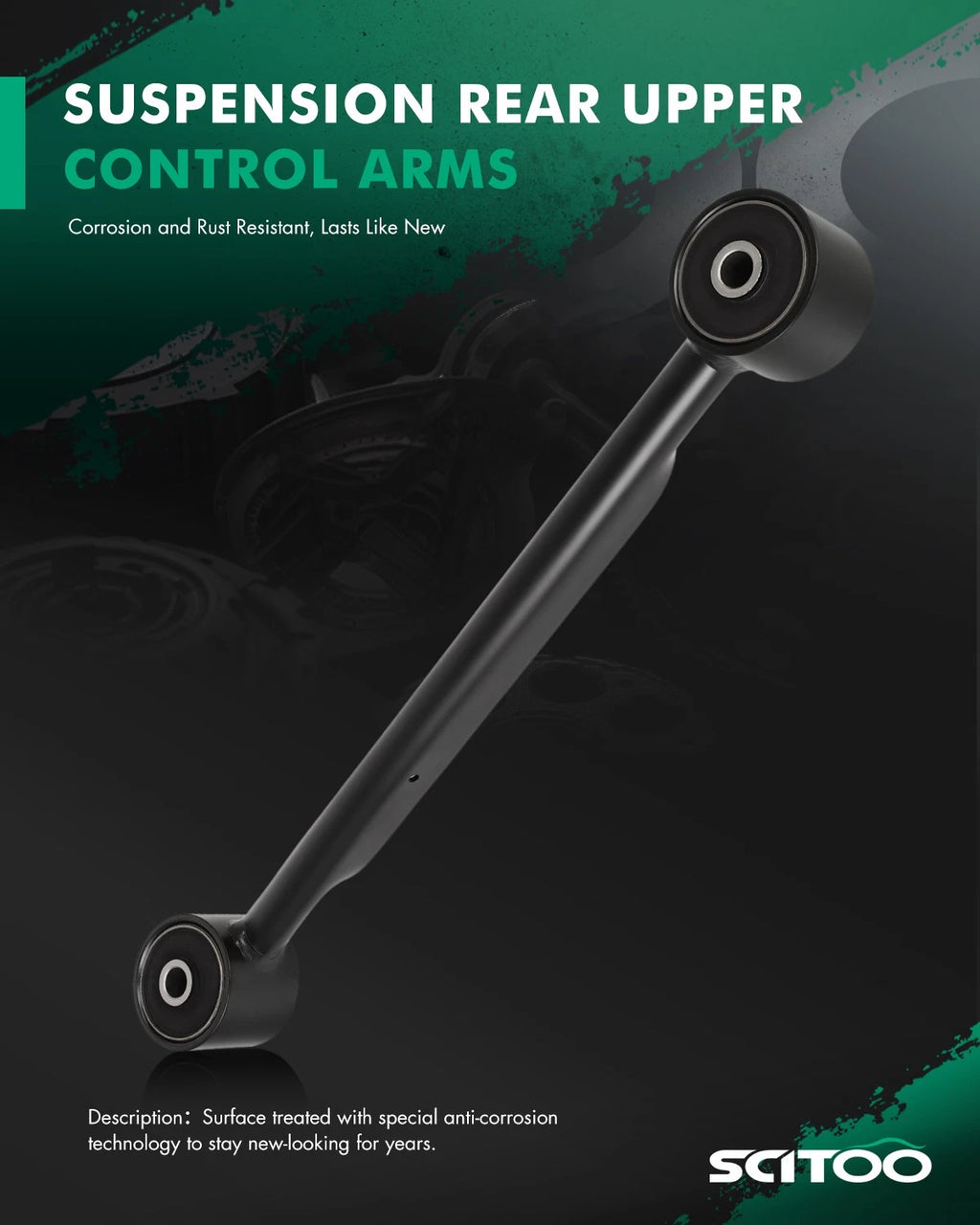 Set of 2 Rear Upper Control Arms for Chevrolet Trailblazer GMC Envoy (2002–2009)