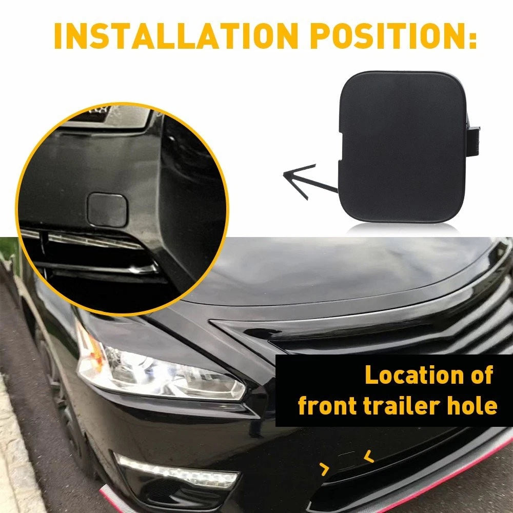 Front Bumper Hook Tow Cover Cap for Nissan Altima (2013–2015) OE#622A0-3TA0A