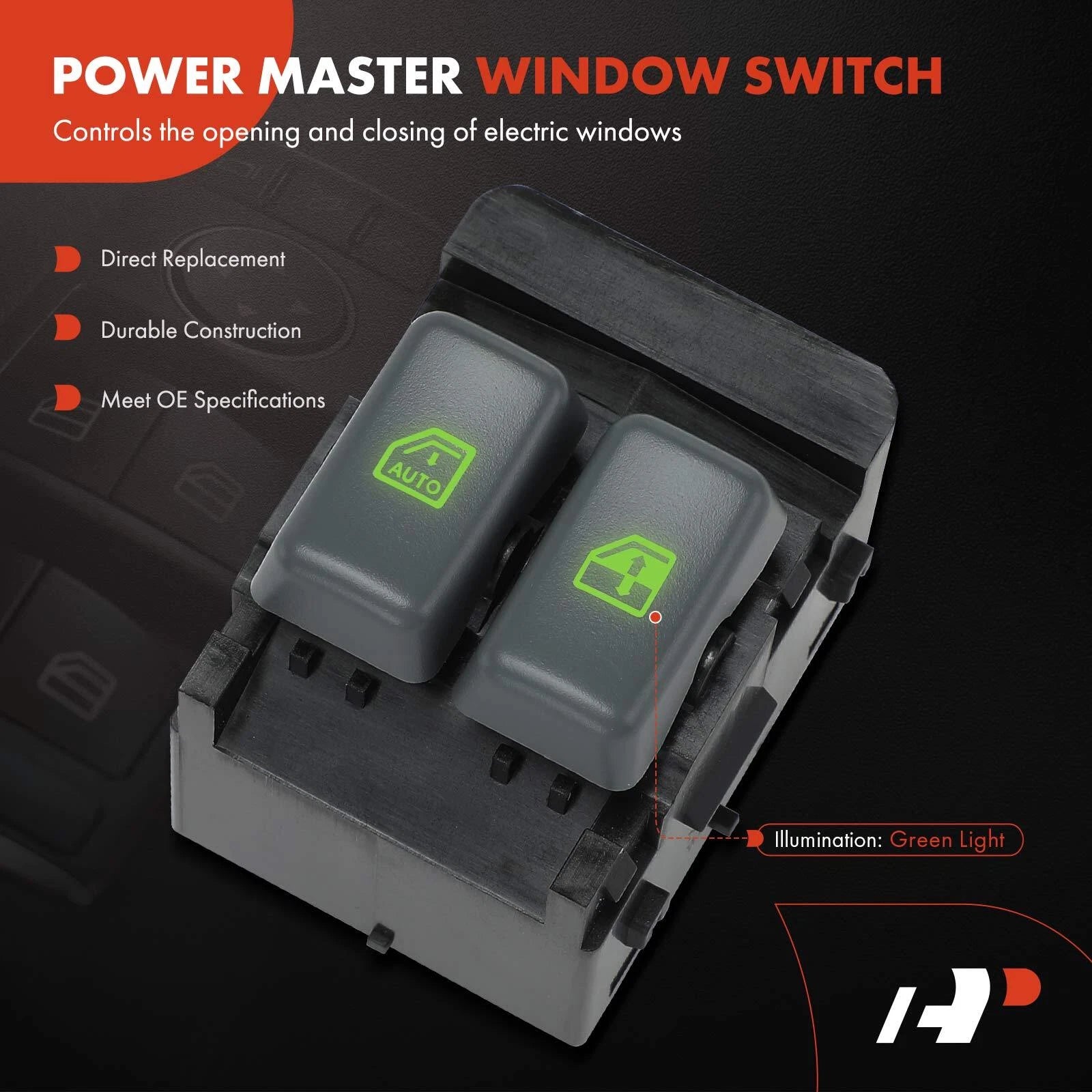 Front Left Power Window Switch for Chevy Express 1500 2500 (2001-2002)