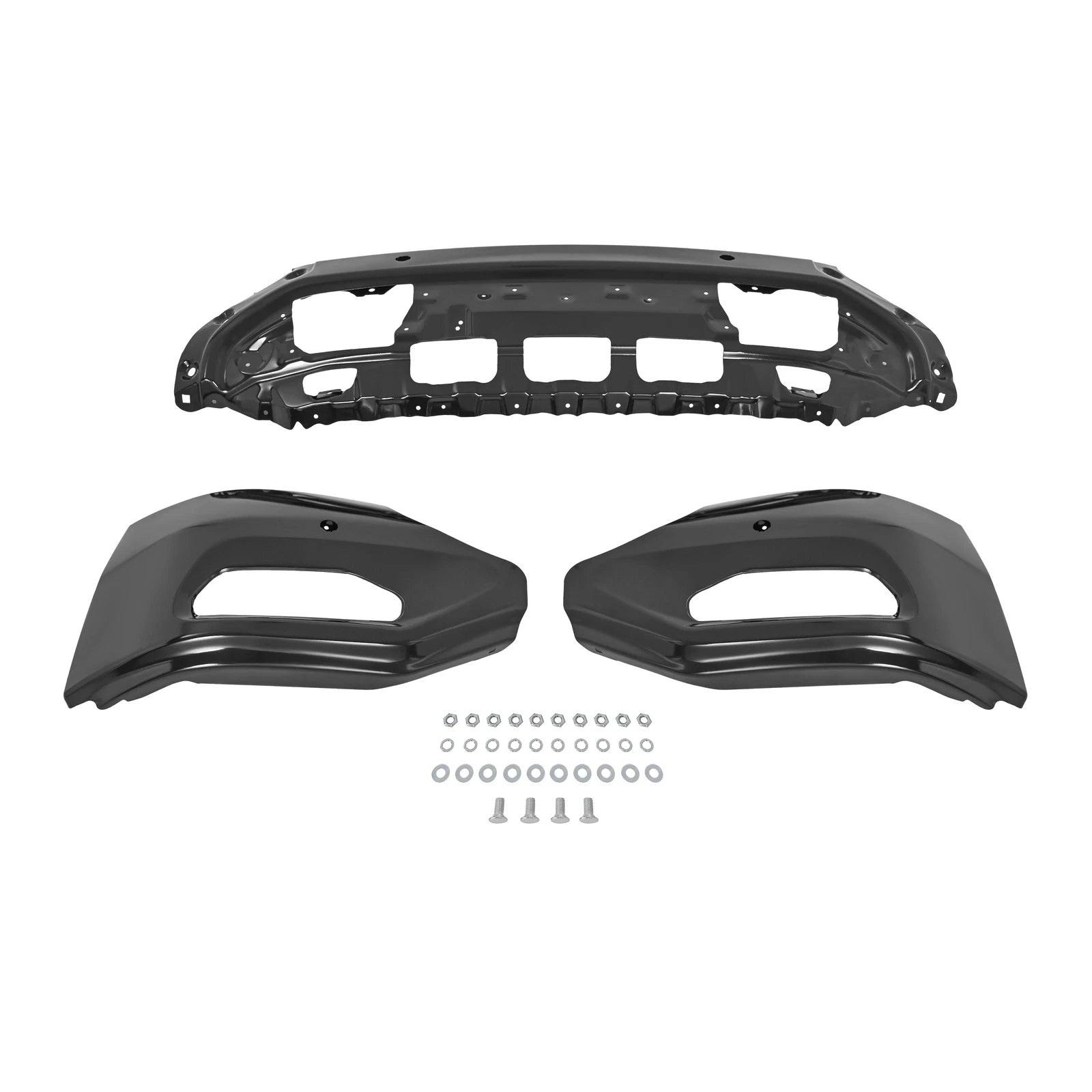 Front Bumper Cover for GMC Sierra 1500 (2016–2019) Black with Sensor Hole