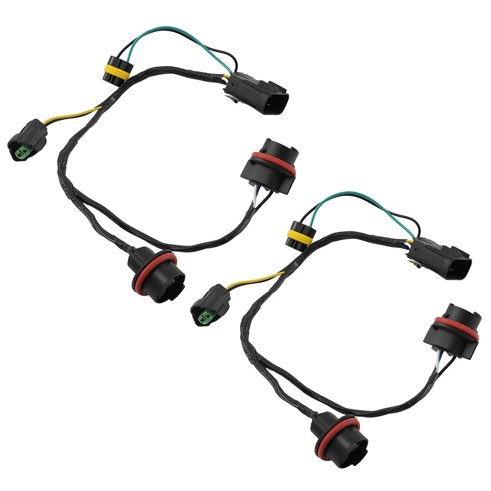 2X Headlight Socket Harness for Chevrolet Silverado 1500 (2007–2014) 15841609