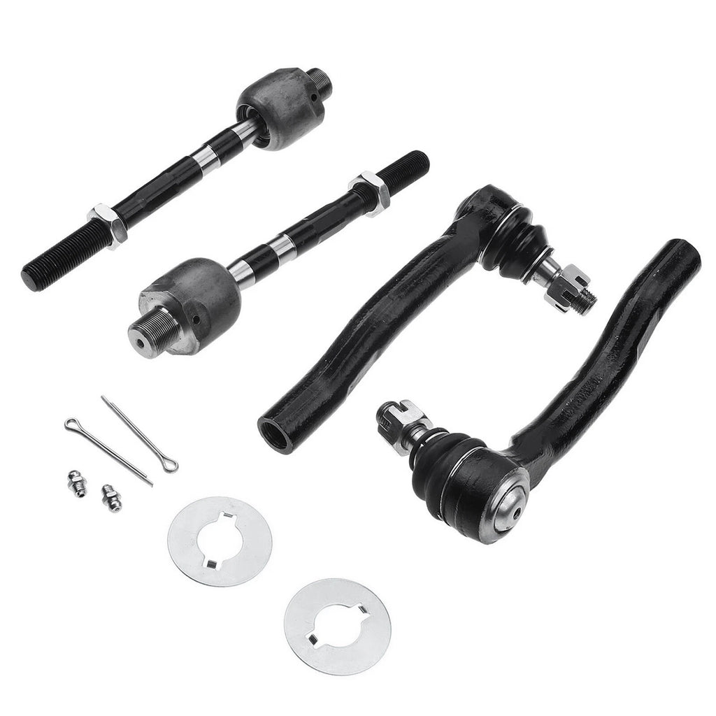 Set of 4 Inner & Outer Tie Rod Ends for Nissan Frontier Pathfinder (2005–2019)