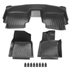 Set of 4 Black TPE All Weather Floor Mats for Toyota Camry (2018–2023)