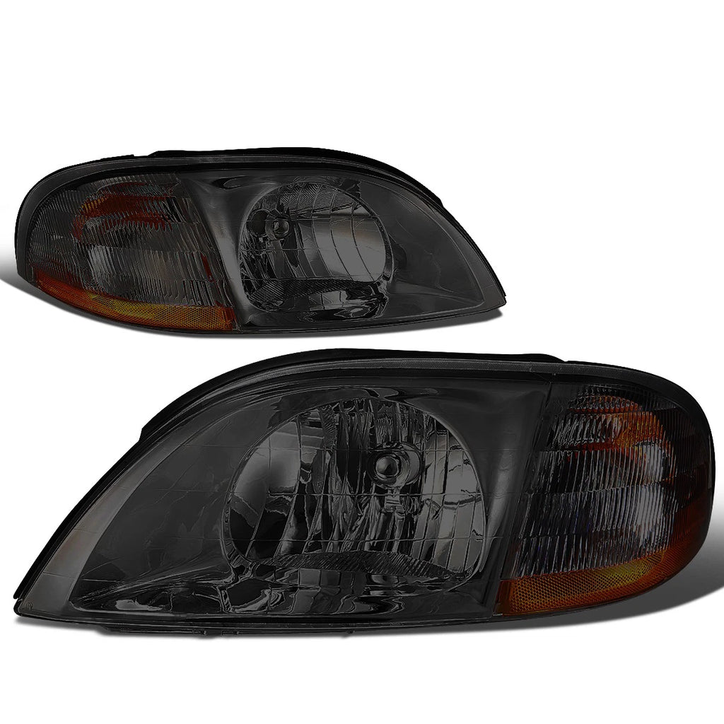 Set of 2 Headlights for Ford Windstar (1999–2003) Smoked Amber
